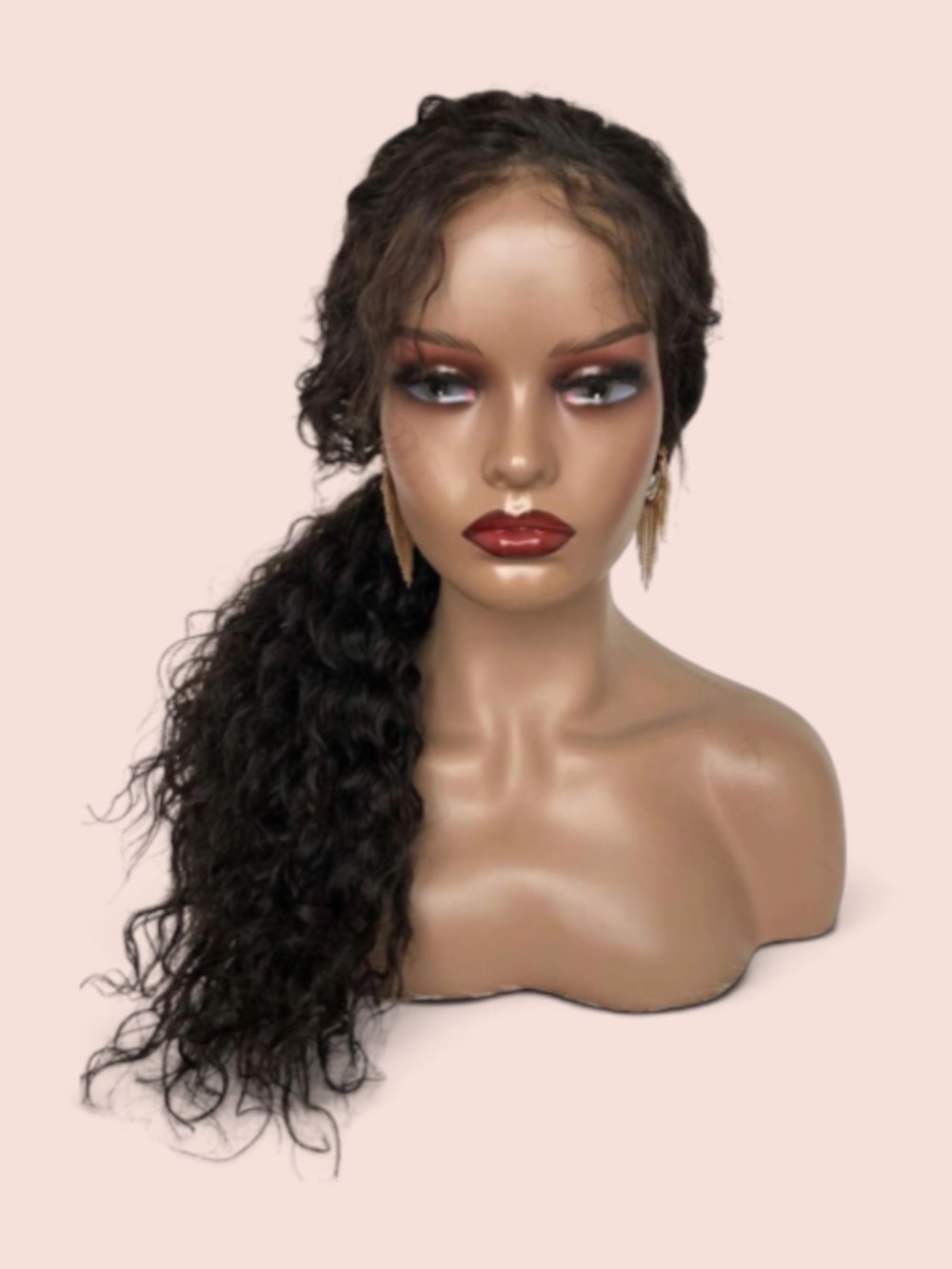 Dreambeauty Realistic Female Mannequin Head with Shoulder Manikin PVC